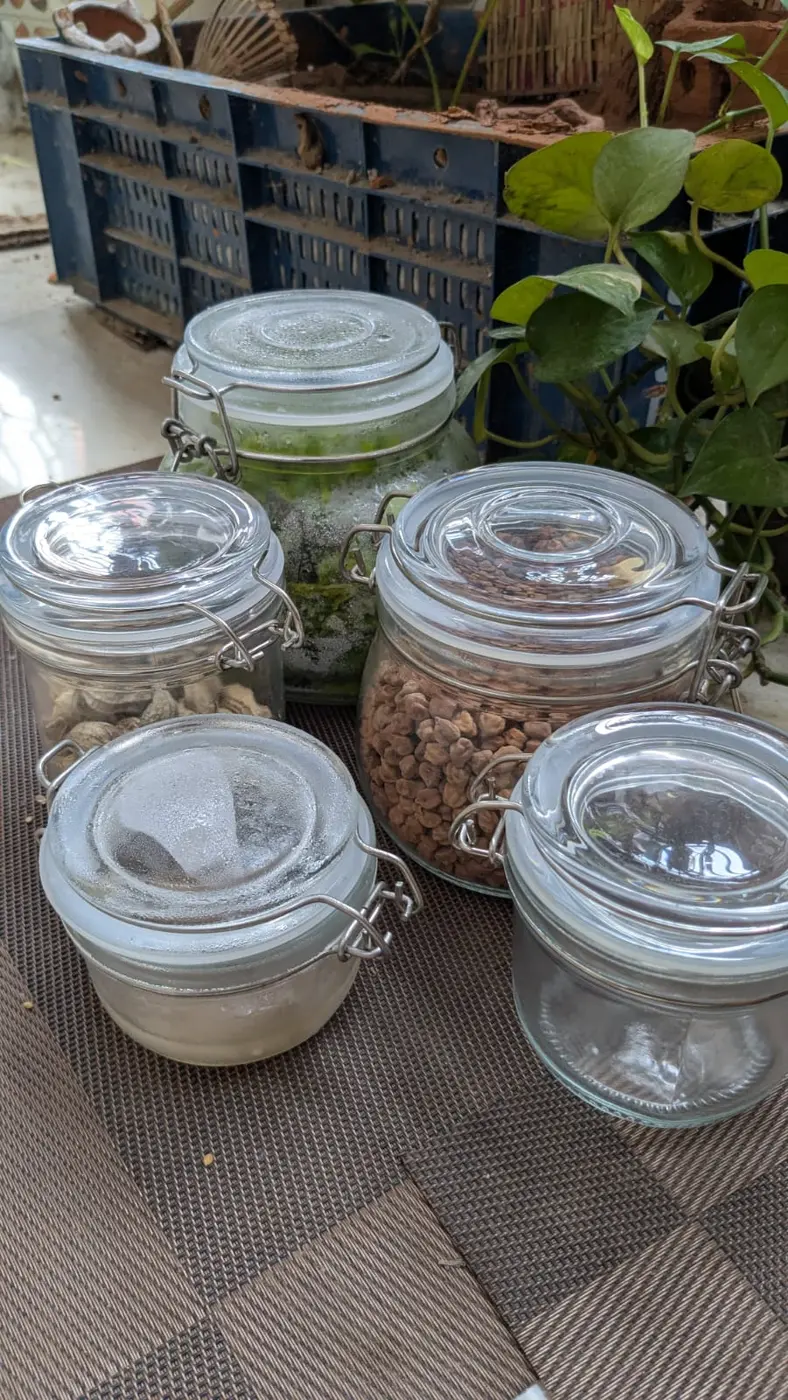 Round Glass Storage Jar